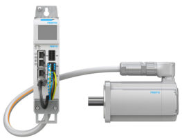 Servoazionamento Festo CMMT-AS e servomotore Festo EMMT-AS